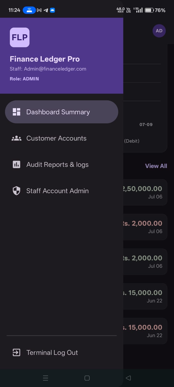 Finance Ledger Pro Customers